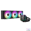 Kép 1/6 - DeepCool CPU Water Cooler - LD360 (max 21dB; max. 122,39 m3/h; 3x12cm, LED kijelző, fekete)