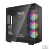 Kép 3/16 - DeepCool Számítógépház - CH780 (fekete, ablakos, 3x140mm A-RGB ventilllátor, E-ATX, 4xUSB3.0)