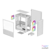 Kép 13/16 - DeepCool Számítógépház - CH360 DIGITAL WH (fekete, 2x14cm +1x12 venti, Mini-ITX / Micro-ATX, 1xUSB3.0, A-RGB, fehér)