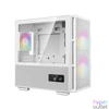 Kép 2/16 - DeepCool Számítógépház - CH360 DIGITAL WH (fekete, 2x14cm +1x12 venti, Mini-ITX / Micro-ATX, 1xUSB3.0, A-RGB, fehér)