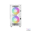Kép 4/15 - DeepCool Számítógépház - CH360 DIGITAL WH (fekete, 2x14cm +1x12 venti, Mini-ITX / Micro-ATX, 1xUSB3.0, A-RGB, fehér)