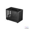 Kép 1/12 - DeepCool Számítógépház - CH160 (fekete, Mini-ITX, 2xUSB3.0, Type-C, fekete)