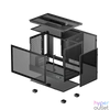 Kép 10/12 - DeepCool Számítógépház - CH160 (fekete, Mini-ITX, 2xUSB3.0, Type-C, fekete)