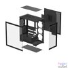 Kép 10/11 - DeepCool Számítógépház - CG580 (fekete, ablakos, venti nélkül, BTF, ATX, 2xUSB3.0, 1xUSB2.0)