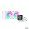 Kép 1/6 - DeepCool CPU Water Cooler - LD240 WH (max 21dB; max. 122,39 m3/h; 2x12cm, LED kijelző, fehér)