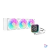Kép 1/6 - DeepCool CPU Water Cooler - LD360 WH (max 21dB; max. 122,39 m3/h; 3x12cm, LED kijelző, fehér)