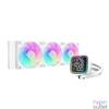 Kép 1/6 - DeepCool CPU Water Cooler - LD360 WH (max 21dB; max. 122,39 m3/h; 3x12cm, LED kijelző, fehér)