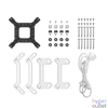 Kép 5/6 - DeepCool CPU Water Cooler - LD360 WH (max 21dB; max. 122,39 m3/h; 3x12cm, LED kijelző, fehér)