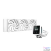 Kép 1/6 - DeepCool CPU Water Cooler - MYSTIQUE 360 WH (max 21dB; max. 123,09 m3/h; 3x12cm, LED kijelző, fehér)