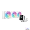 Kép 1/6 - DeepCool CPU Water Cooler - MYSTIQUE 360 WH ARGB (max 21dB; max. 123,09 m3/h; 3x12cm, LED kijelző, fehér)