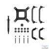 Kép 7/8 - DeepCool CPU Cooler - AN400 BK (Low profile, 31,18 dB; max, 52,97 m3/h; 4pin csatlakozó, 4 db heatpipe, 9cm, PWM)