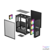 Kép 12/15 - DeepCool Számítógépház - MATREXX55 MESH V4 C (fekete, ablakos, 3x14cm + 1x12cm A-RGB venti, ATX, 1xUSB3.0, Type-C)