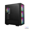 Kép 2/15 - DeepCool Számítógépház - MATREXX55 MESH V4 C (fekete, ablakos, 3x14cm + 1x12cm A-RGB venti, ATX, 1xUSB3.0, Type-C)