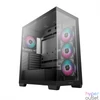 Kép 1/15 - DeepCool Számítógépház - CG580 4F (fekete, ablakos, 4x12cm A-RGB, BTF, ATX, 2xUSB3.0, 1xUSB2.0)