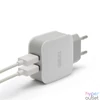 Kép 1/2 - Delight Telefon töltő  - 2db USB, 5V/2.4A, Fehér