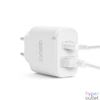 Kép 4/4 - Delight Telefon töltő  - 1db Type-C + 1db USB PD20W gyorstöltéssel, Fehér