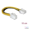 Kép 1/3 - Delock Kábel - 82405 (Alaplapi átalakító kábel, 8 tűs EPS -> 4 tűs ATX/P4, 15cm)