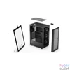 Kép 8/8 - Endorfy Számítógépház - Ventum 200 Air (ATX /micro ATX/ITX, 2xUSB3.0, 4x12cm ventilátor, ablakos, fekete)