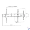 Kép 3/7 - Equip TV Fali konzol - 650332 (37"-70", Max.: 40kg, dönthető, fekete)