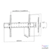 Kép 7/7 - Equip TV Fali konzol - 650332 (37"-70", Max.: 40kg, dönthető, fekete)