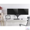 Kép 2/7 - Equip Monitor Asztali konzol - 650133 (17"-32", 2 monitor, dönthető, forgatható, állítható magasság, Max.:2x9kg, fekete)