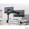 Kép 5/7 - Equip Monitor Asztali konzol - 650133 (17"-32", 2 monitor, dönthető, forgatható, állítható magasság, Max.:2x9kg, fekete)