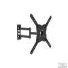 Kép 1/5 - Equip TV Fali konzol - 650407 (23"-55", dönthető, forgatható, kihúzható, Max.: 30kg, fekete)