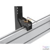 Kép 3/6 - Equip TV Mennyezeti konzol - 650373 (45"-55", 2 kijelző, Max.: 100kg, dönthető, fekete)