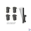 Kép 5/6 - Equip TV Mennyezeti konzol - 650373 (45"-55", 2 kijelző, Max.: 100kg, dönthető, fekete)
