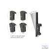 Kép 5/6 - Equip TV Mennyezeti konzol - 650373 (45"-55", 2 kijelző, Max.: 100kg, dönthető, fekete)