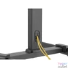 Kép 3/8 - Equip TV/Monitor állvány - 650607 (32"-55", dönthető, állítható magasság, gurulós, Max.:35kg, fekete)