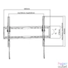 Kép 6/6 - Equip TV Fali konzol - 650334 (37"-70", Max.: 35kg, dönthető, fekete)