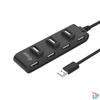 Kép 4/5 - Equip-Life USB Hub - 128957 (7 Port, USB2.0, USB tápellátás, kompakt dizájn, fekete)