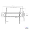Kép 8/10 - Equip TV Fali konzol - 650339 (60"-120", Max.: 120kg, dönthető, fekete)