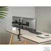 Kép 10/10 - Equip Monitor Asztali konzol - 650157 (13"-32", 2 monitor, dönthető, forgatható, állítható magasság, Max.:2x9kg, fekete)