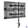 Kép 6/9 - Equip Monitor Asztali konzol - 650159 (13"-27", 4 monitor, dönthető, forgatható, állítható magasság, Max.:4x9kg, fekete)