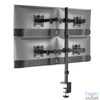 Kép 6/9 - Equip Monitor Asztali konzol - 650159 (13"-27", 4 monitor, dönthető, forgatható, állítható magasság, Max.:4x9kg, fekete)