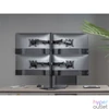 Kép 3/10 - Equip Monitor Asztali állvány - 650127 (17"-32", 4 monitor, dönthető, forgatható, állítható magasság, Max.:4x9kg,fekete)