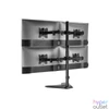 Kép 7/10 - Equip Monitor Asztali állvány - 650127 (17"-32", 4 monitor, dönthető, forgatható, állítható magasság, Max.:4x9kg,fekete)
