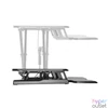 Kép 1/4 - Equip Monitor/Periféria Asztali állvány - 650840 (Ergonomikus, állítható magasság: 10-50 cm, Max.: 15kg, acél, fekete)