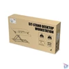 Kép 2/4 - Equip Monitor/Periféria Asztali állvány - 650840 (Ergonomikus, állítható magasság: 10-50 cm, Max.: 15kg, acél, fekete)