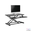Kép 3/4 - Equip Monitor/Periféria Asztali állvány - 650840 (Ergonomikus, állítható magasság: 10-50 cm, Max.: 15kg, acél, fekete)