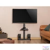 Kép 2/10 - Equip TV állvány - 650613 (37"-75" álló, forgatható, állítható magasság, Max.:40kg, fekete)