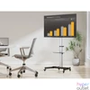 Kép 8/9 - Equip TV állvány - 650630 (37"-86" álló, gurulós, forgatható 90°, dönthető, Max.:50kg, fekete)