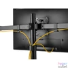 Kép 7/9 - Equip Monitor Asztali konzol - 650160 (13"-27", 6 monitor, dönthető, forgatható, állítható magasság Max.: 3x7kg, fekete)
