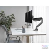 Kép 7/9 - Equip Monitor Asztali konzol - 650161 (17"-32", 2 monitor, dönthető, forgatható, Max.: 2x9kg, fekete/ezüst)