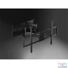 Kép 7/10 - Equip TV Fali konzol - 650343 (60"-120", Max.: 120kg, dönthető, forgatható, fekete)