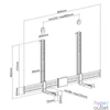 Kép 10/10 - Equip Soundbar fali konzol - 650895 (Támogatott szélesség: 86-155mm, rezgés csökkentés, fekete)