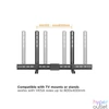 Kép 4/10 - Equip Soundbar fali konzol - 650895 (Támogatott szélesség: 86-155mm, rezgés csökkentés, fekete)
