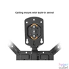 Kép 4/10 - Equip TV Mennyezeti konzol - 650375 (23"-55", dönthető, Max.: 20kg, fekete)